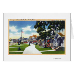 Scène de cottages de parc d'océan