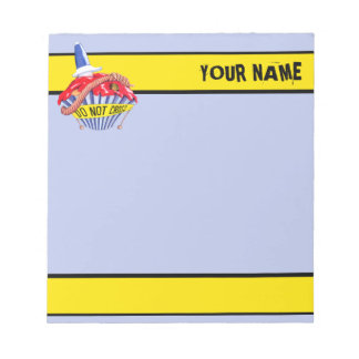Scène de crime Cupcake Petit Bloc-notes