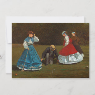 Scène de croquet   Winslow Homer