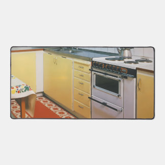 Scène de cuisine rétro vintage des années 1950