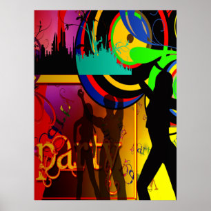 Scène De Dacne Avec Dancers De Fête Poster