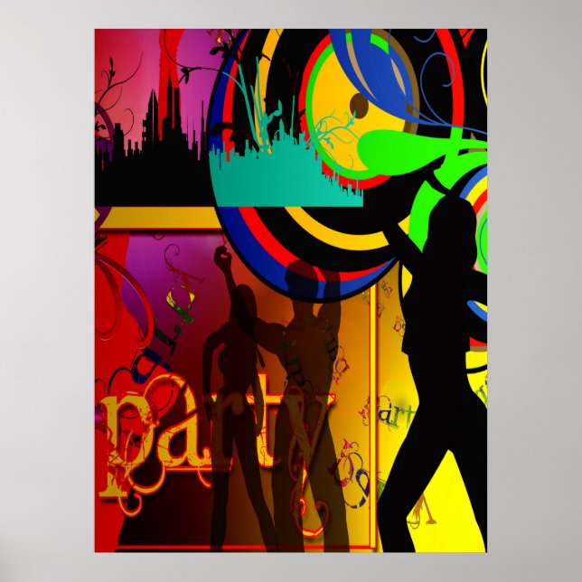 Scène De Dacne Avec Dancers De Fête Poster (Devant)