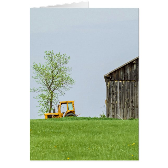 Scène De Grange Avec Tracteur-Vertical (Devant)