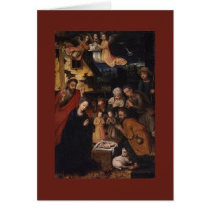 Scène de la Nativité Adoration de l'enfant Jésus