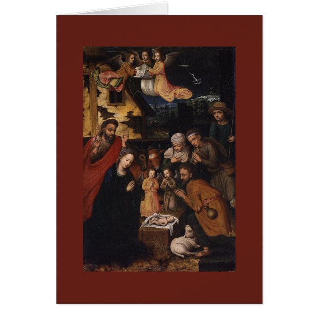 Scène de la Nativité Adoration de l'enfant Jésus (Devant)