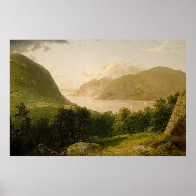 Scène de la rivière Hudson 1857 Affiche (Devant)