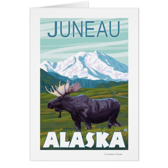 Scène de l'orignal - Juneau, Alaska (Devant)