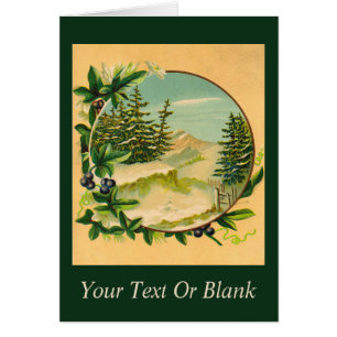 Scène de montagne rustique