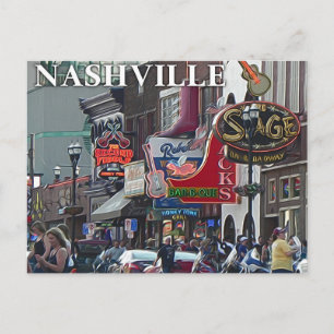 Scène de Nashville _ Carte postale
