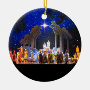 Scène de Nativité Ornement de Noël
