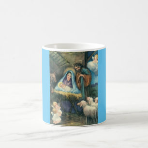 Scène de Nativité Vintage Christmas Mug