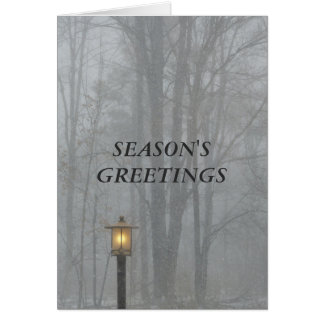 Scène de neige avec Lampe de rue Vieux