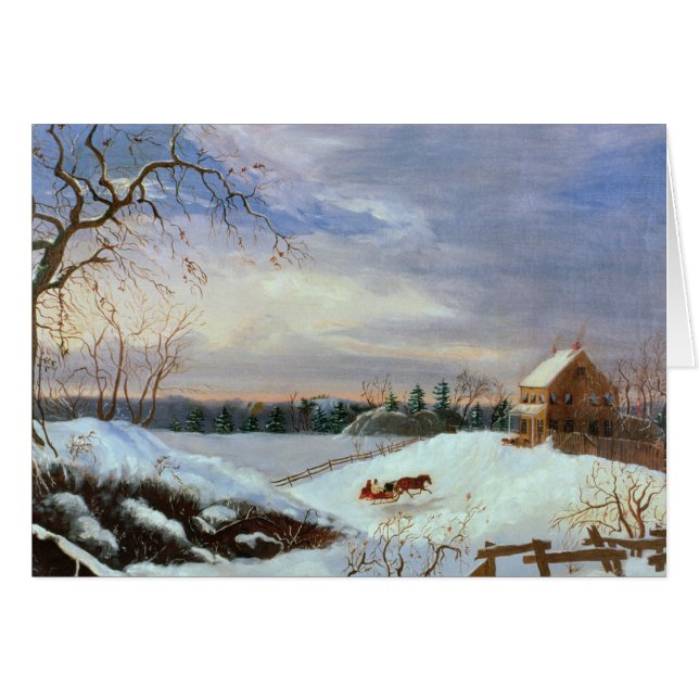 Scène de neige, Nouvelle Angleterre (Devant horizontal)
