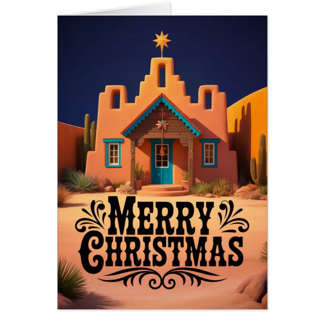 Scène de Noël au sud-ouest, nuit dans le désert (Devant)