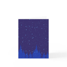 Scène de Noël bleu monochromatique avec neige