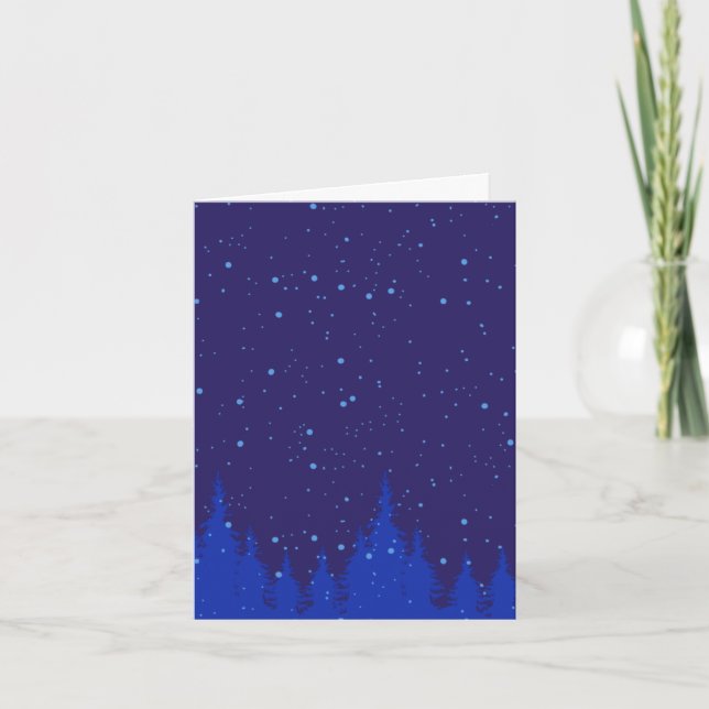 Scène de Noël bleu monochromatique avec neige (Devant)
