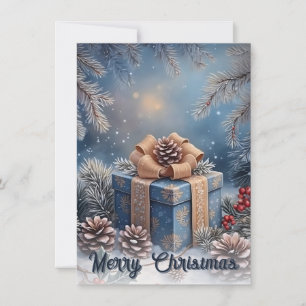 Scène de Noël Cadeau de Noël Magique d'Hiver