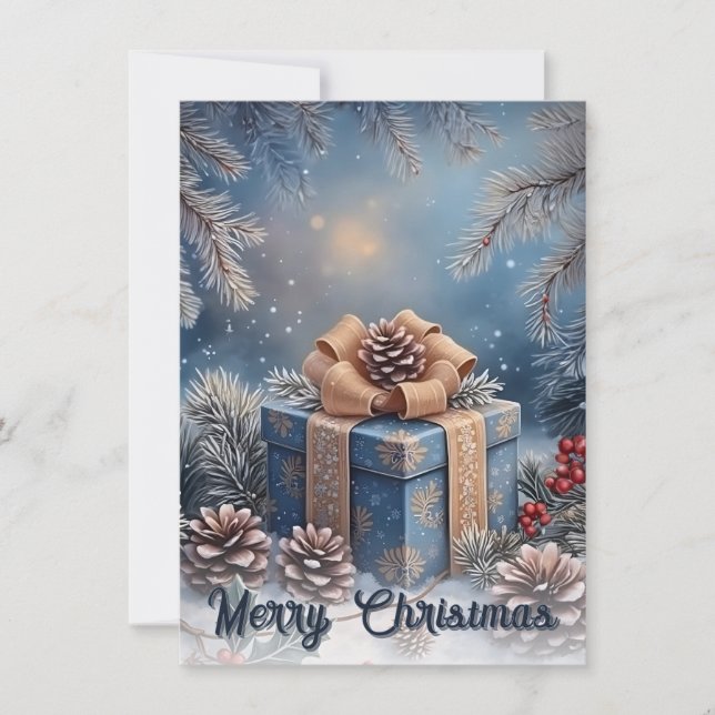Scène de Noël Cadeau de Noël Magique d'Hiver (Devant)