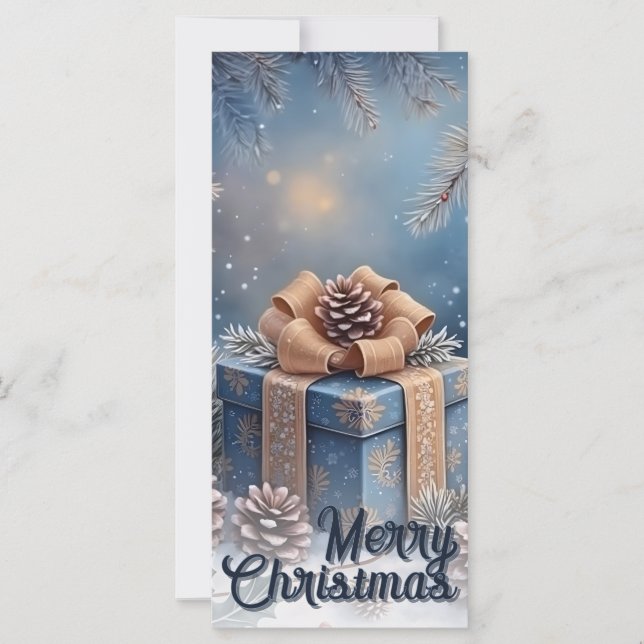 Scène de Noël Cadeau Magique d'Hiver (Devant)
