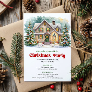 Scène de Noël cosy Invitation de vacances à l'aqua