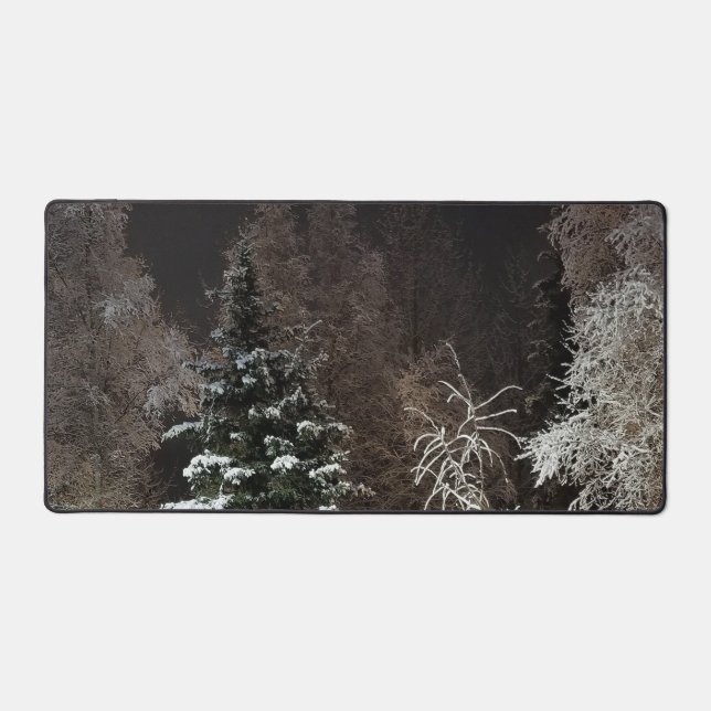 Scène de nuit forestière hivernale cosy (Recto)