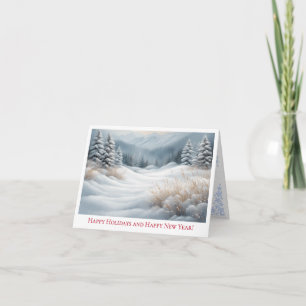 Scène de Paysage Hivernal Merveilleux Carte de F