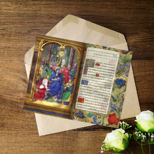 Scène de Pentecôte Manuscrit de la Renaissance méd