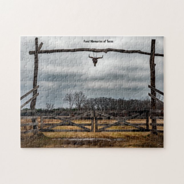 Scène de ranch texan. Puzzle (Horizontal)