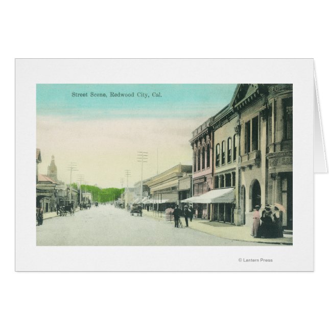 Scène de rue Redwood City, CA (Devant horizontal)