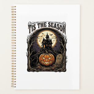 Scène de saison vintage citrouille chat Halloween