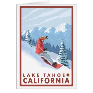 Scène de surfeur - le lac Tahoe, la Californie