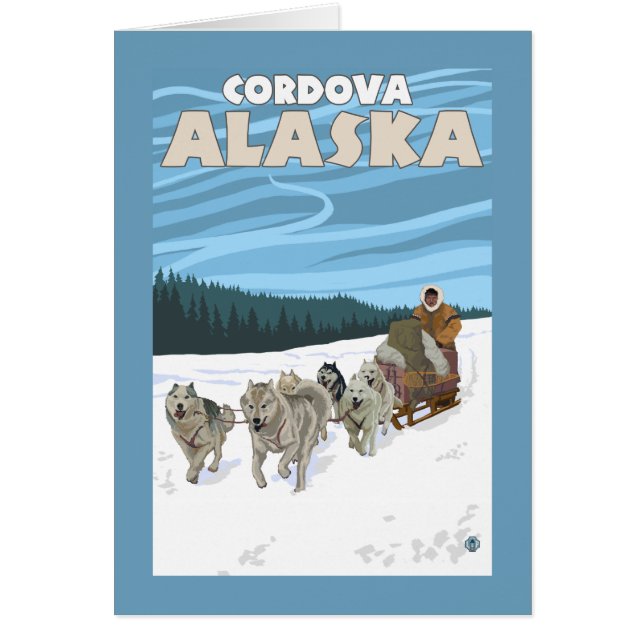 Scène de traînée de chien - Cordova, Alaska (Devant)