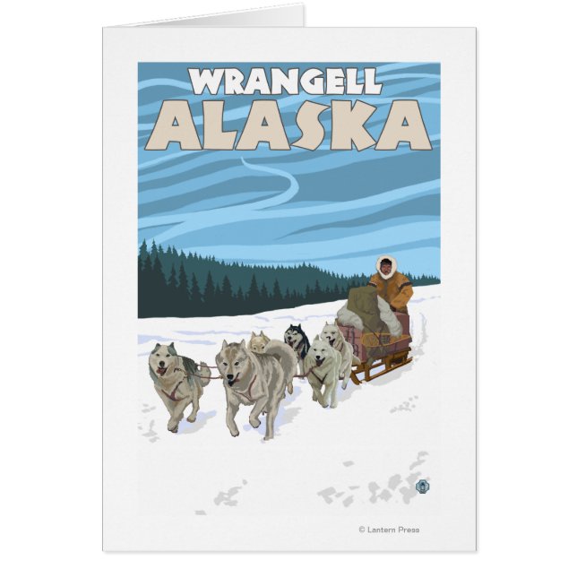 Scène de traînée de chien - Wrangell, Alaska (Devant)