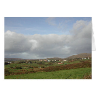 Scène De Village Irlandais Coloré.