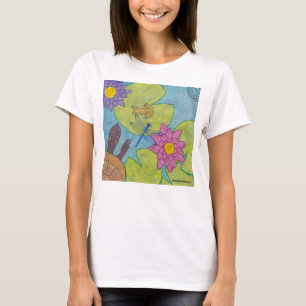 Scène d'étang (blanc) - T-Shirt basique pour femme