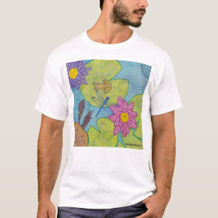 Scène d'étang (blanc) - T-Shirt léger pour hommes