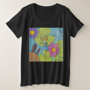 Scène d'étang (vif) - T-Shirt Grande Taille pour F