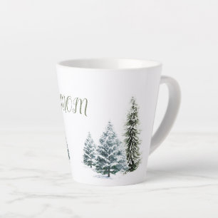 Scène d'hiver personnalisée Latte Mug
