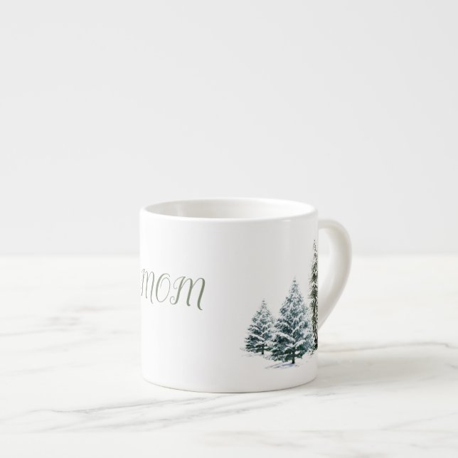 Scène d'hiver personnalisée os Chine Mug (Devant droit)