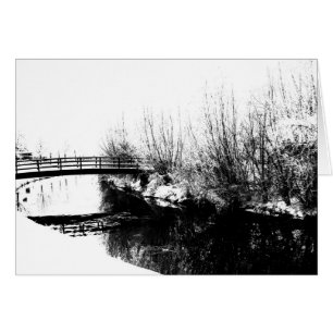 Scène d'hiver pont et ruisseau gccnm
