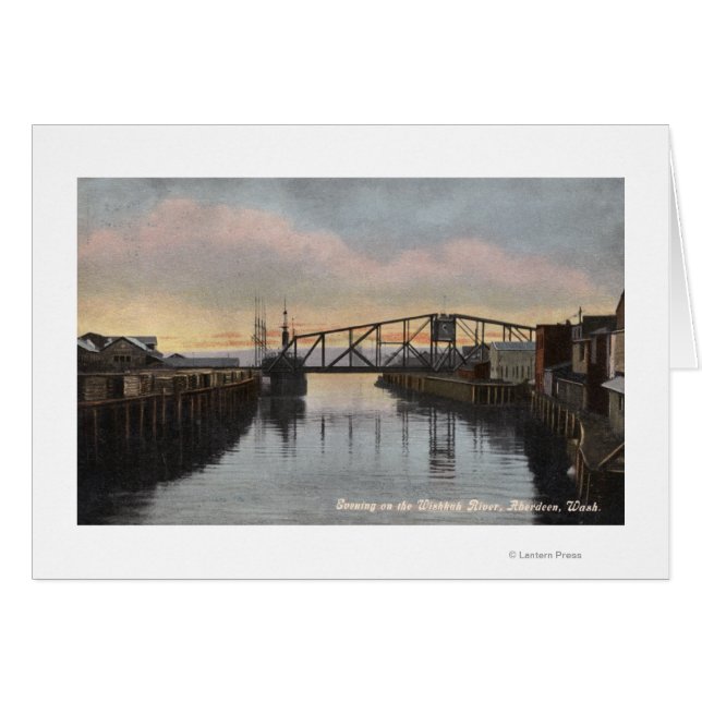 Scène du soir sur la rivière Wishkah (Devant horizontal)