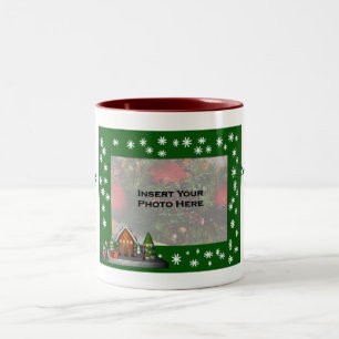 Scène Elf fille Noël Photo Mug