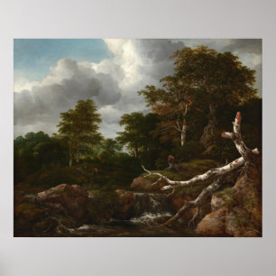 Scène Forêt - Jacob van Ruisdael Poster des Beaux 