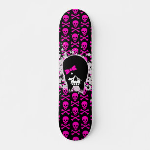 Scène Girl Skull Skateboard