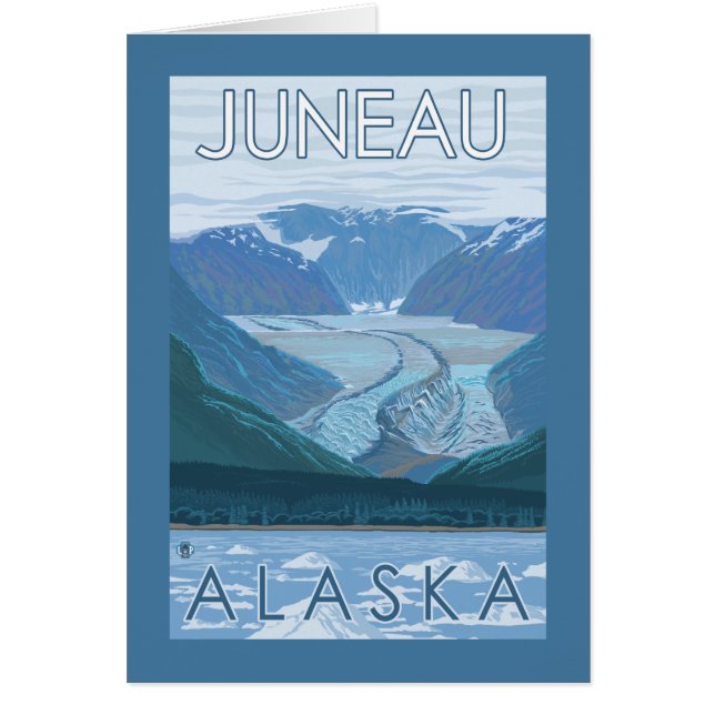 Scène glaciaire - Juneau, Alaska (Devant)