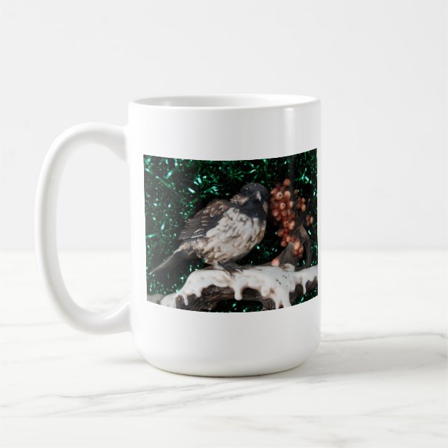 Scène hivernale d'Oiseau de Mug (Gauche)