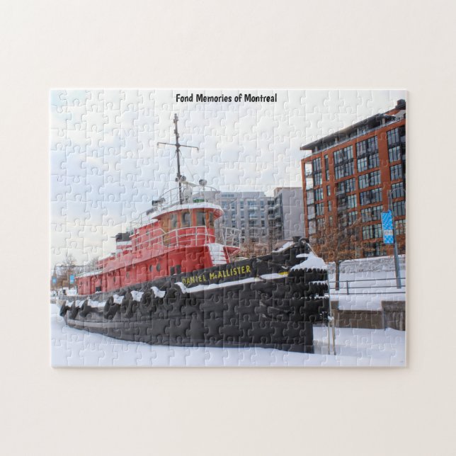 Scène hivernale Montréal. Puzzle (Horizontal)