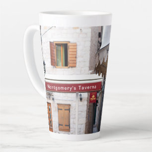 Scène méditerranéenne personnalisée Latte Mug