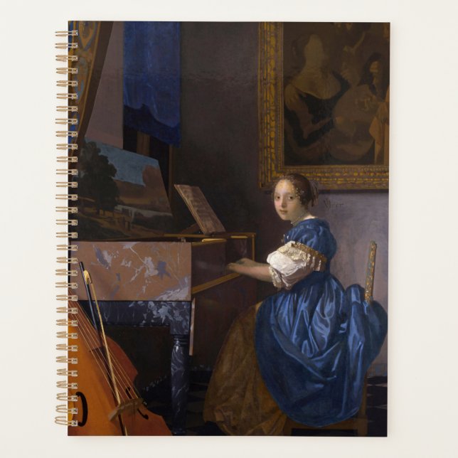 Scène musicale baroque de Vermeer vintage (Devant)