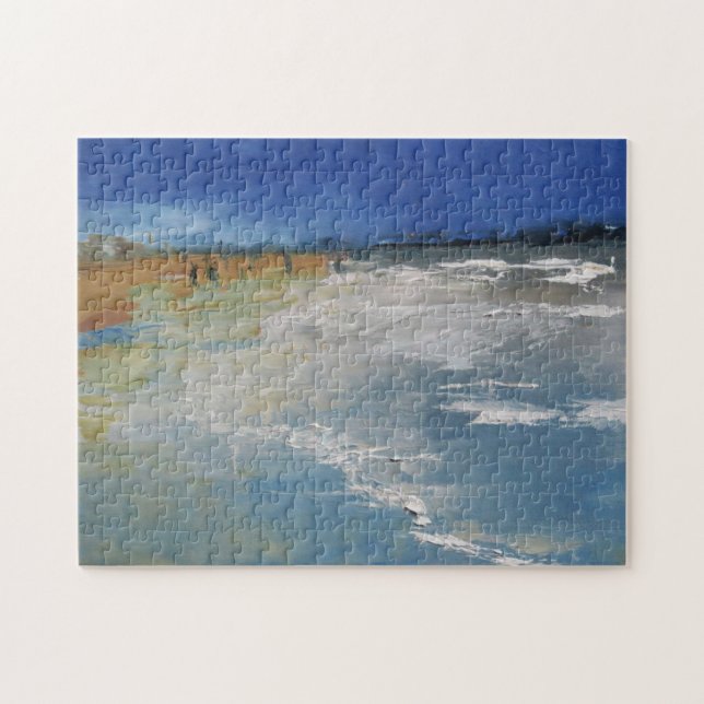 Scène Plage Impressionniste Peinture Jigsaw Puzzle (Horizontal)